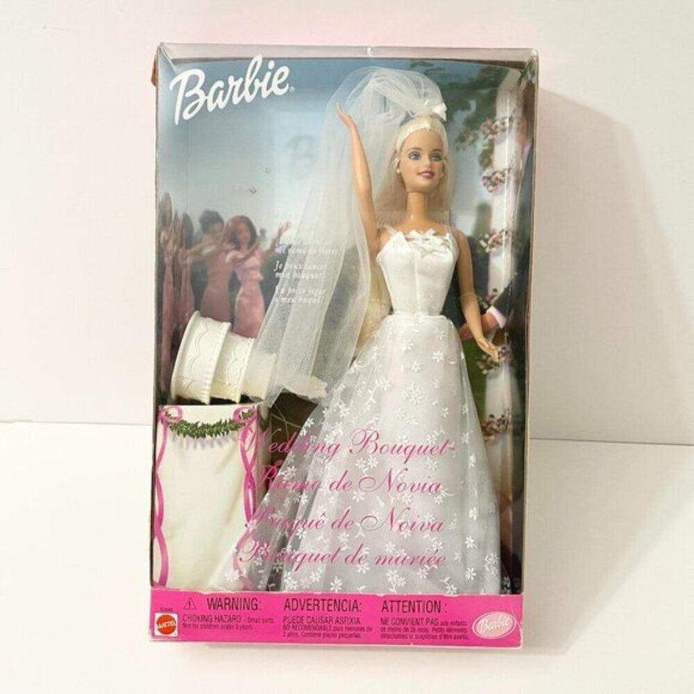 Mattel Barbie White Bridal Wedding Doll with Veil